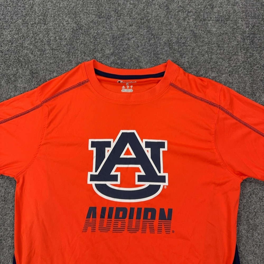 Auburn Tigers Shirt Mens Medium Orange NCAA Football Champion Graphic Tee Top - Picture 2 of 9